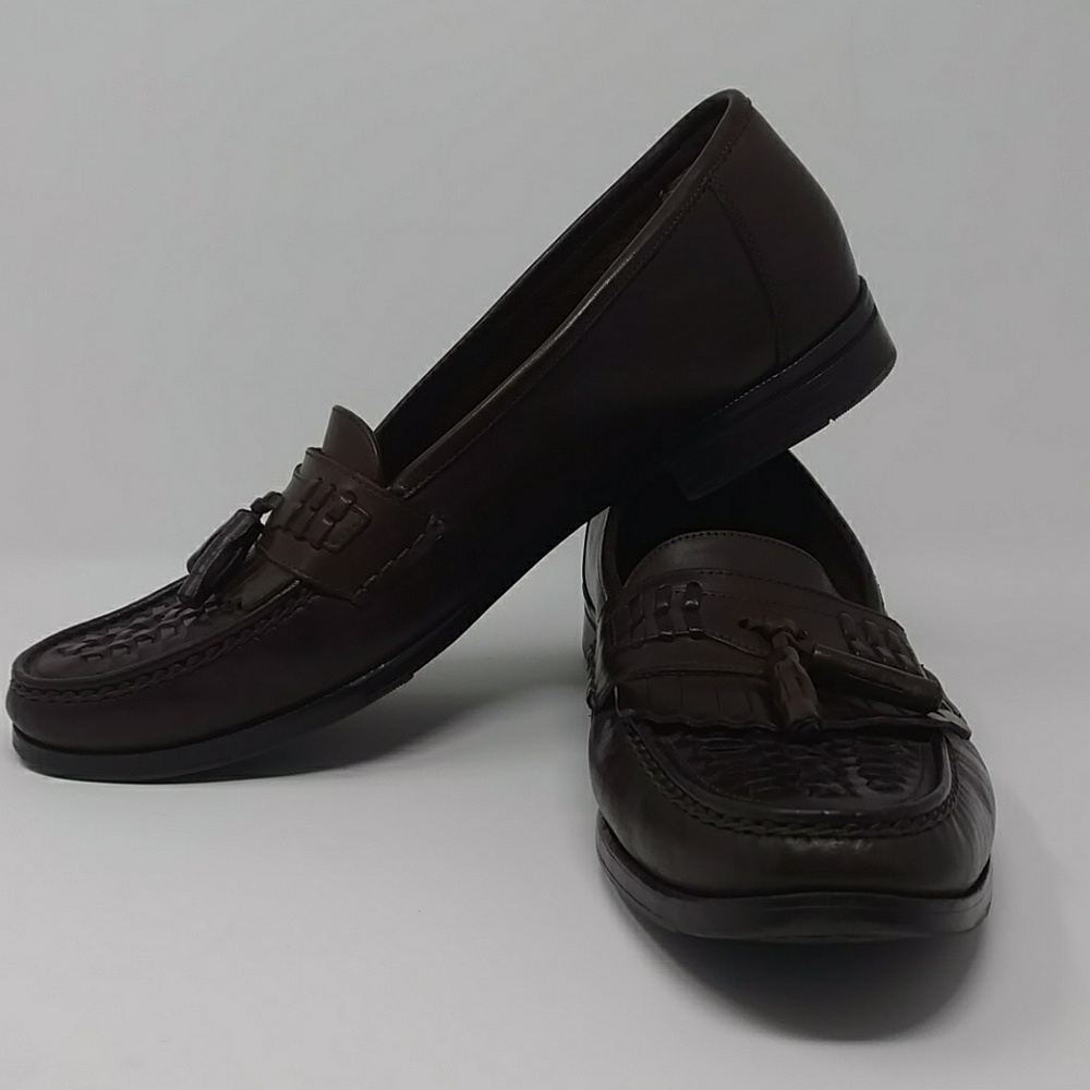 Hill & Archer Men's Leather Tassel Loafers